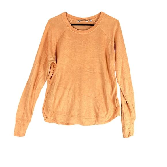 Athleta Womens Sweater Orange Coaster Luxe Recover Modal Blend Small - Picture 1 of 12